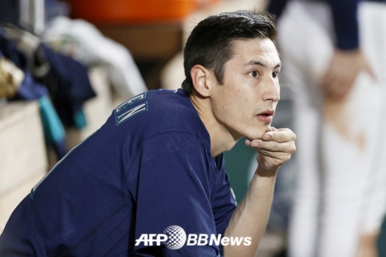 图为莱利·奥布莱恩2022年效力西雅图水手队时的样子。 =法新社BBNews=新闻1。