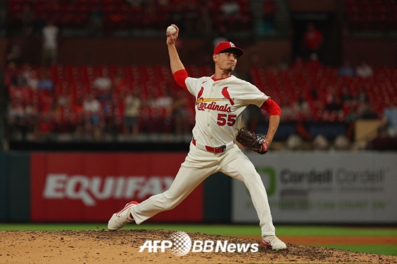 图为2025年效力于圣路易斯红雀队的莱利•奥布莱恩。 =法新社BBNews=新闻1。