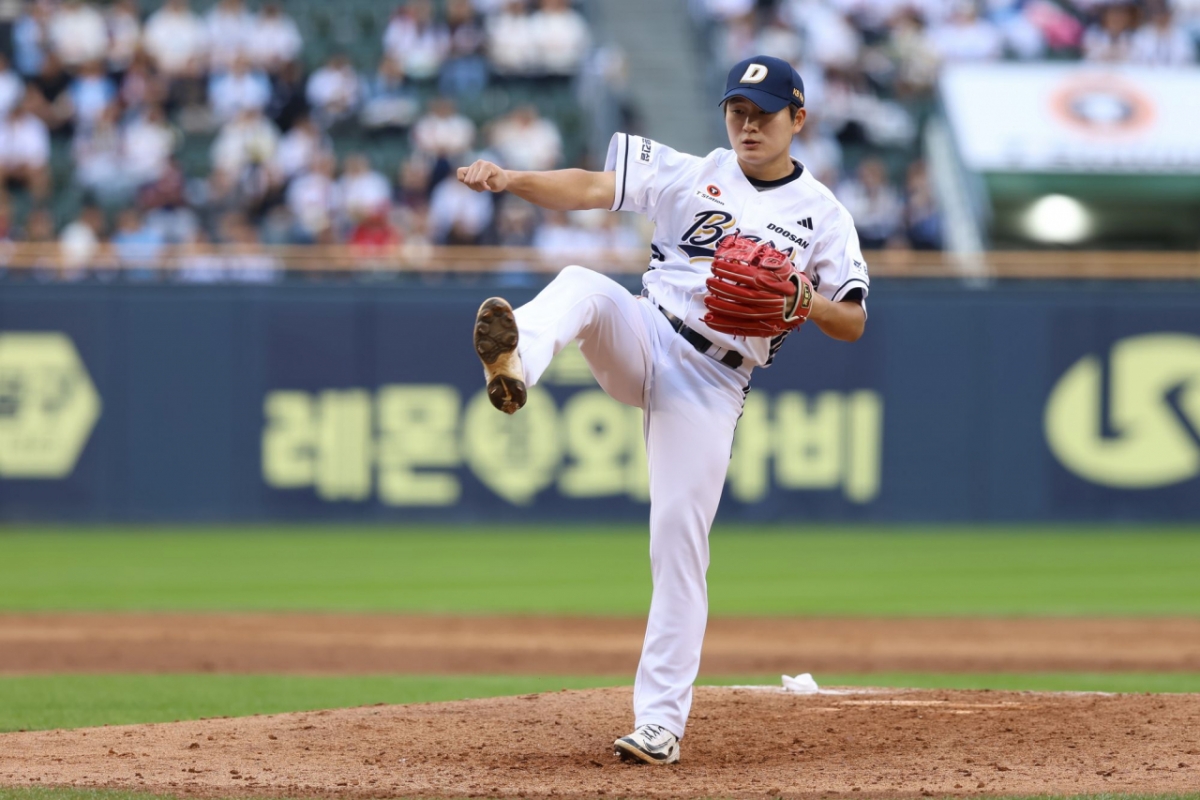 斗山ベアーズの抑え投手、金テギョン。 /写真=斗山ベアーズ提供