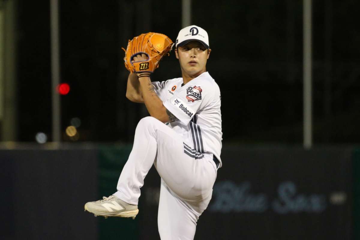 Doosan Bears pitcher Park Chi-guk. /Photo = Courtesy of Doosan Bears