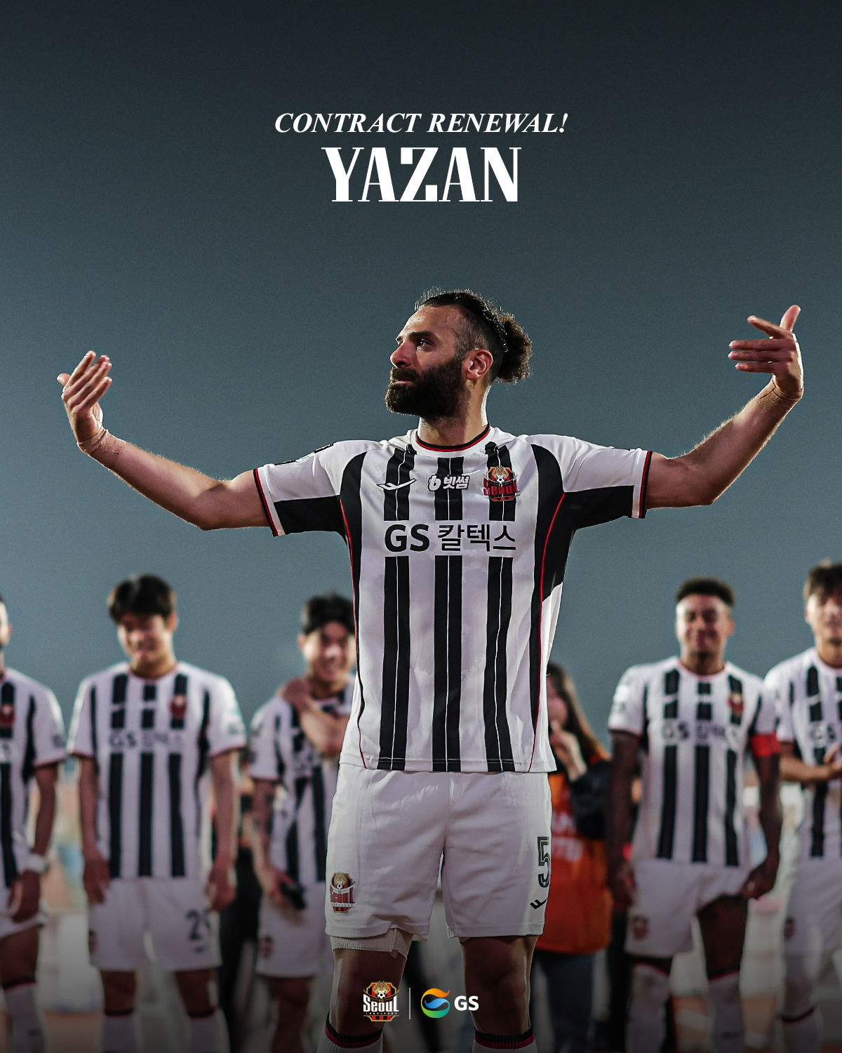 与FC首尔队续约的雅山队。 =照片=FC首尔提供。