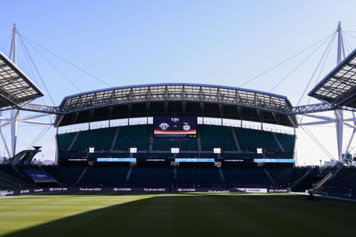 图为,全北现代彩带展示版。 =照片:全北现代提供。