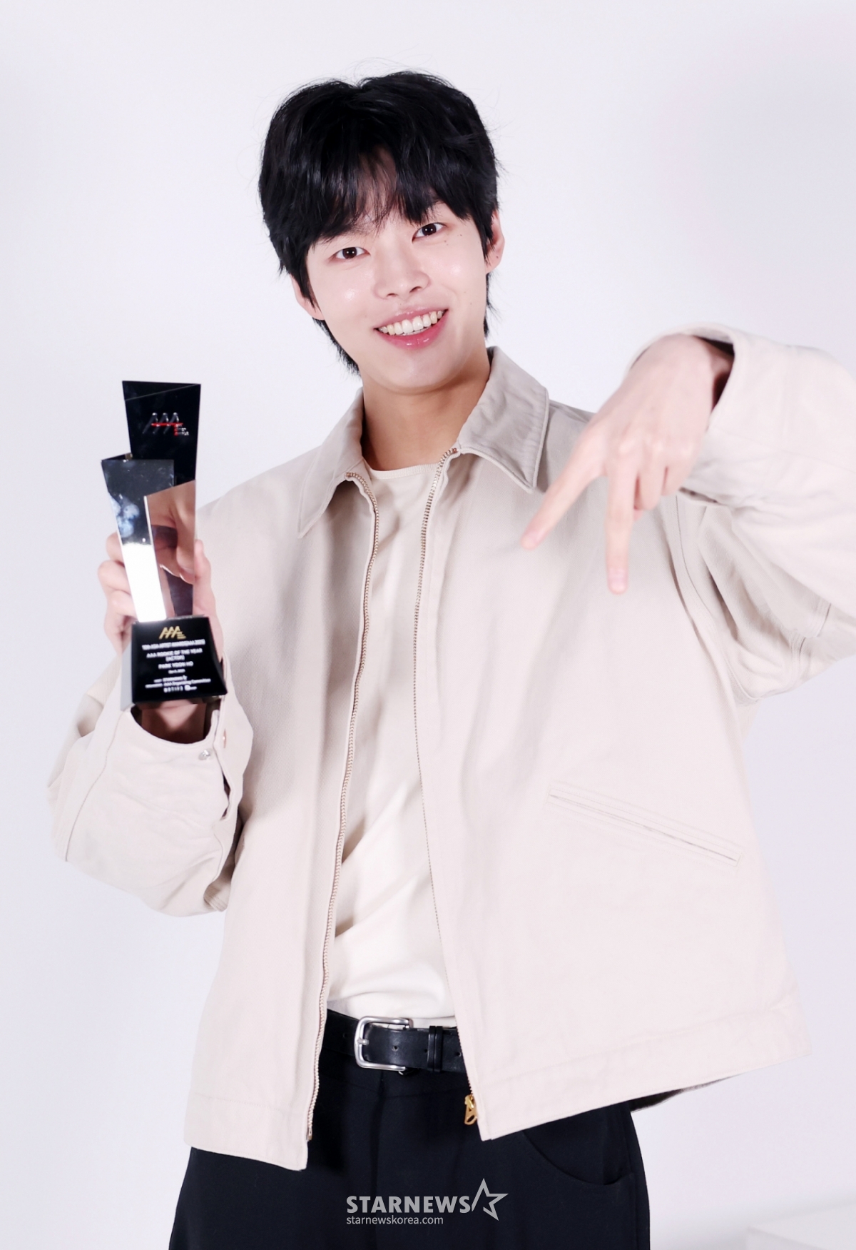 Actor Park Yun-ho's interview with AAA Prime Minister during his visit / Photo = Reporter Kim Hwi-sun hwijpg@