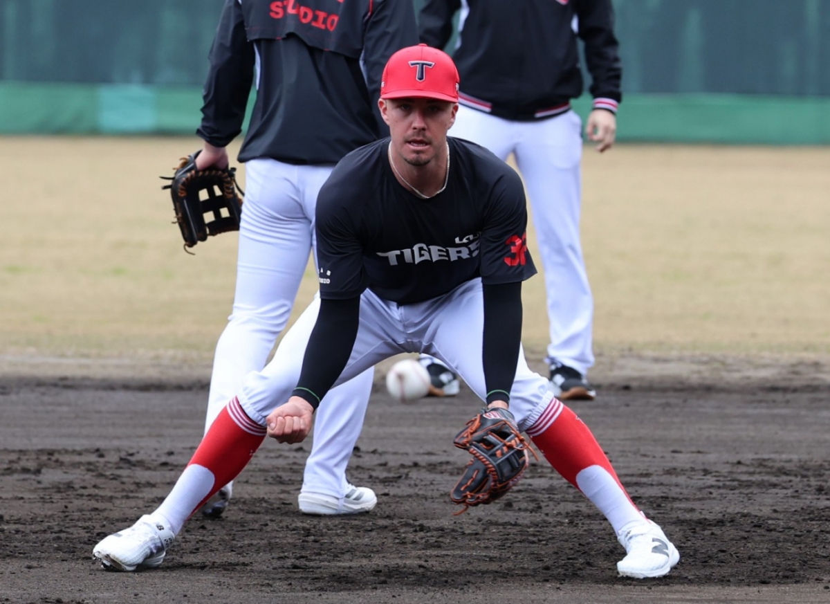 KIA亚洲区外援杰瑞德戴尔。 =图为，起亚老虎队。