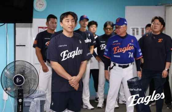 Son Ah-seop, who was active in the Hanwha Eagles uniform last year. /Photo = Courtesy of Hanwha Eagles