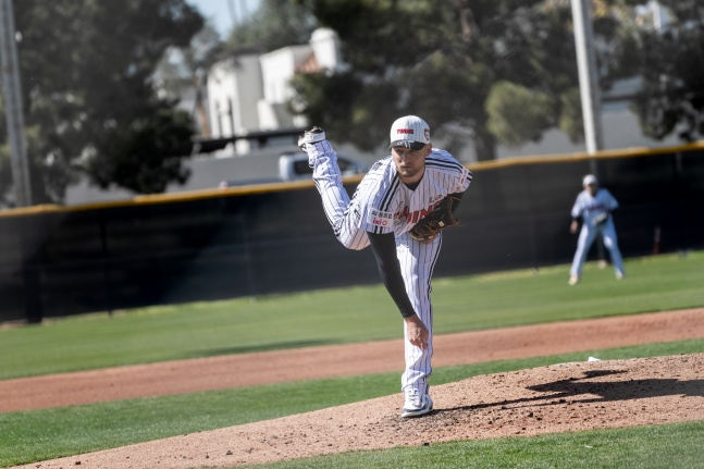 LG foreign pitcher Anders Tolhurst pitched hard in the 2026 LG Spring Camp's own Cheongbaek match in Scottsdale, Arizona on the 20th (Korea Standard Time). /Photo = Courtesy of LG Twins