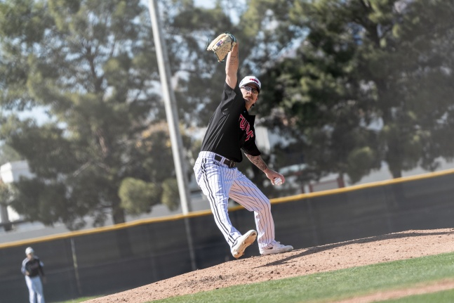 LG Asian Quarter Lachlan Wells pitched hard in the 2026 LG Spring Camp's own Cheongbaek match in Scottsdale, Arizona on the 20th (Korea Standard Time). /Photo = Courtesy of LG Twins