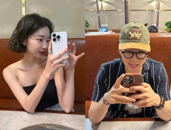 Lee Chae-eun (left), JB/photo = SNS