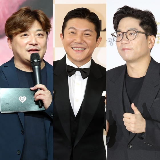 Yoon Jeong-su (from left) and Jo Se-ho and Lee Je-ho / Photo = Star News