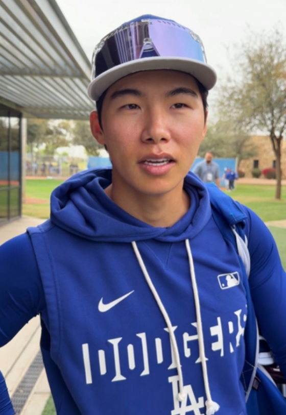 Kim Hye-sung of the Los Angeles Dodgers. /Picture = LA Dodgers' official SNS farewell