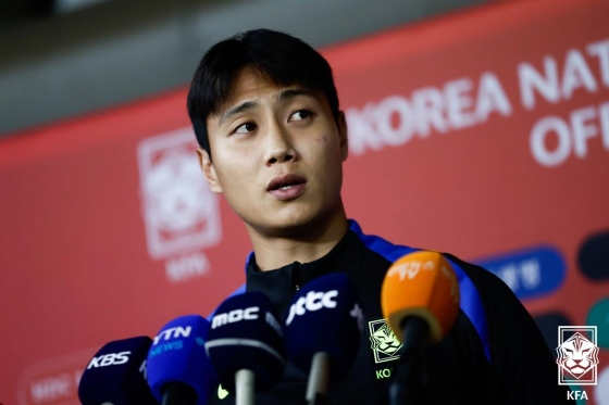 白承浩(伯明翰城)。 =照片:韩国足协(KFA)提供。