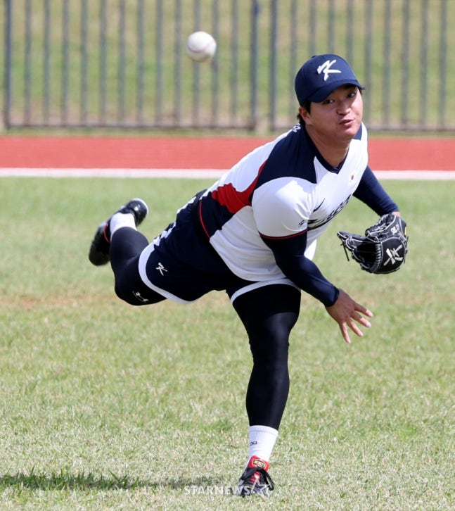Ko Woo-seok, who sweated hard at Saipan camp in January. /Photo = Senior Reporter Kang Young-jo