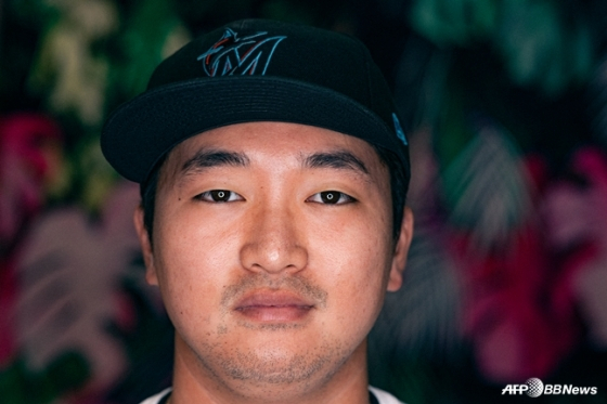 A profile picture of Ko Woo-suk taken by Miami ahead of the opening of the 2025 season. /AFPBBNews=News1