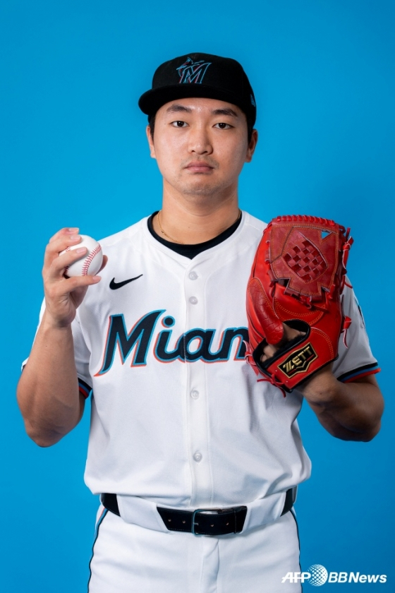 A profile picture of Ko Woo-suk taken by Miami ahead of the opening of the 2025 season. /AFPBBNews=News1