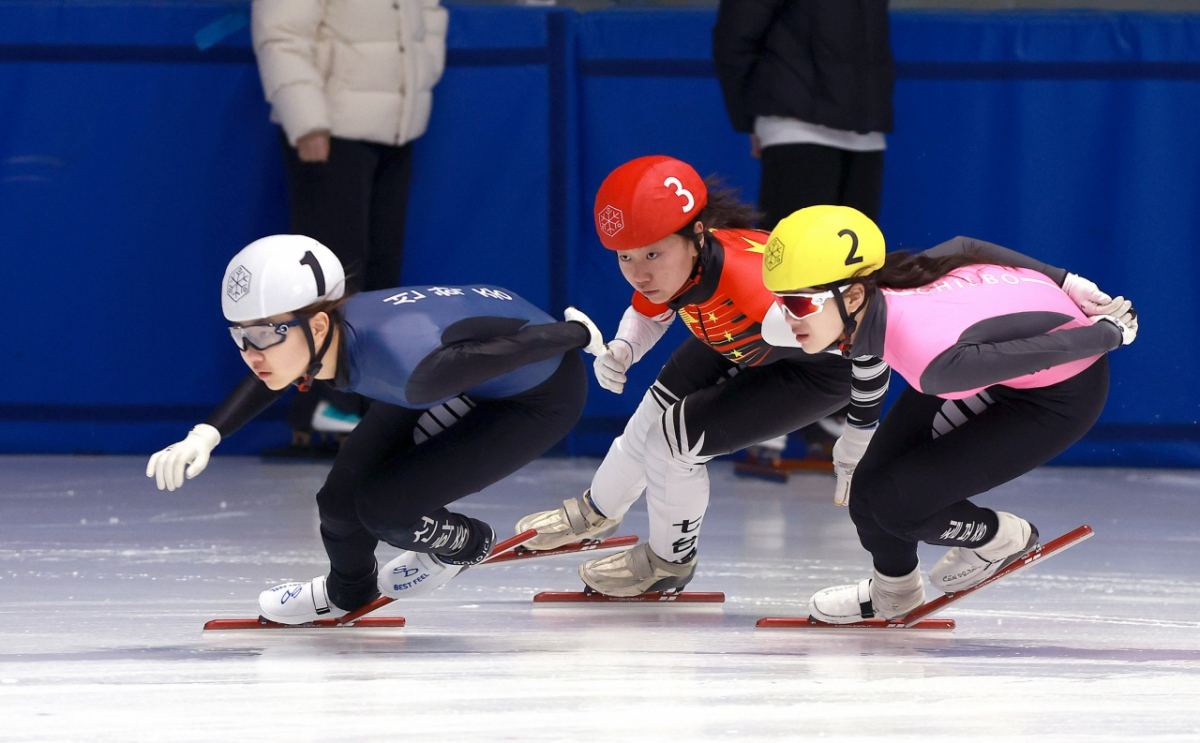 图为2025年首届中日韩青少年冬季体育交流比赛。 =照片=大韩体育会提供。