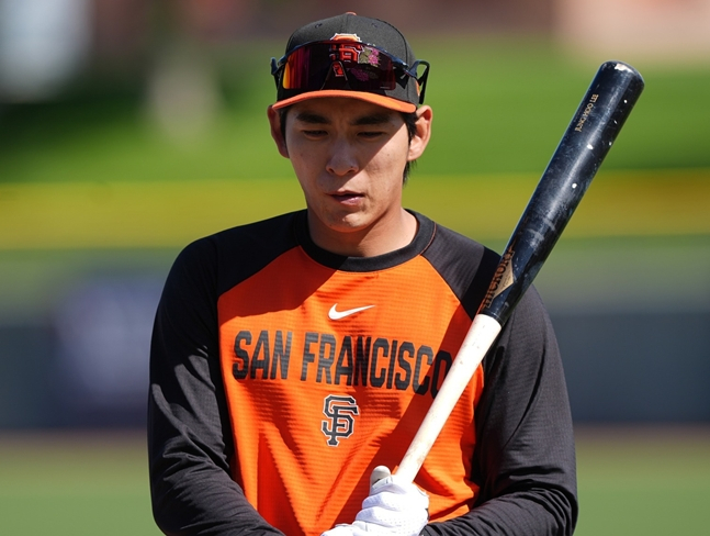 Lee Jung-hoo with batting training. /Photo = San Francisco Giants official SNS