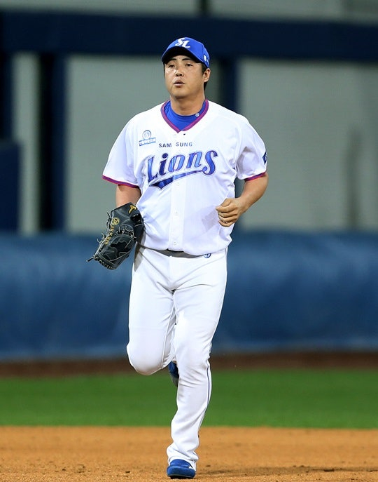 Ahn Ji-man's appearance when he was active. /Photo = Samsung Lions