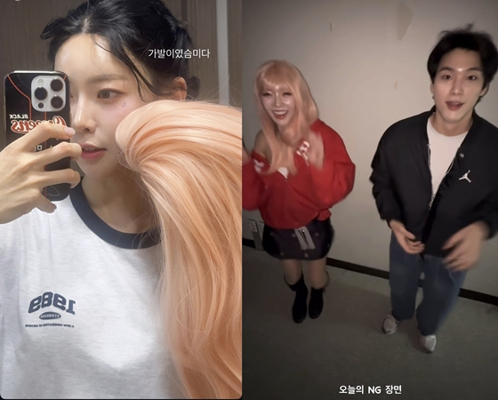 =照片=金敏智的照片墙。