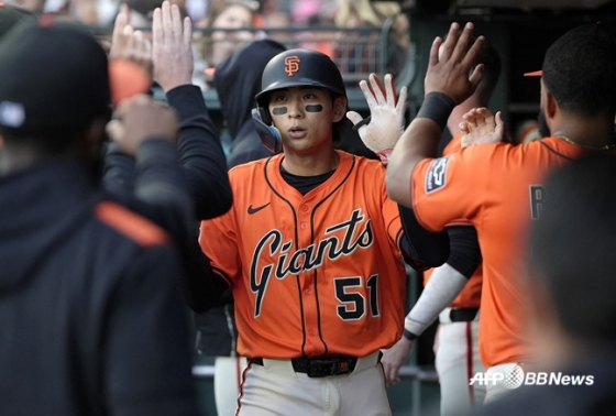 San Francisco Giants outfielder Lee Jung-hoo. /AFPBBNews=News1