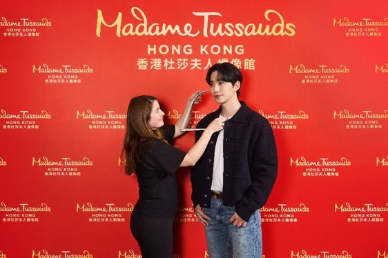 Lee Joon-ho participated in a physical measurement process for Madame Tussauds' Hong Kong wax figure production. / Photo courtesy = Madame Tussauds Hong Kong