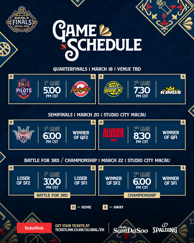 确定的赛程和对阵。 =照片=EASL