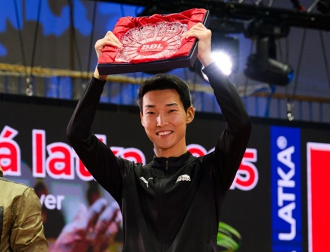 Woo Sang-hyuk won the 2025 competition. /Photo = Banscavistriza Indoor Tournament of Athletics Championships official website