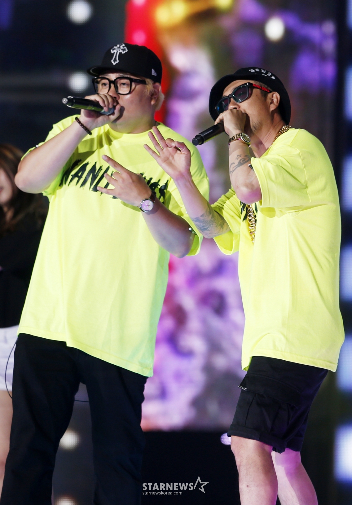 =组合DJ DOC成员郑在镕、李荷娜/照片=金辉善记者hwijpg@