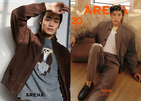 =林志燮（左）张佑亨/照片=arena homme plus。