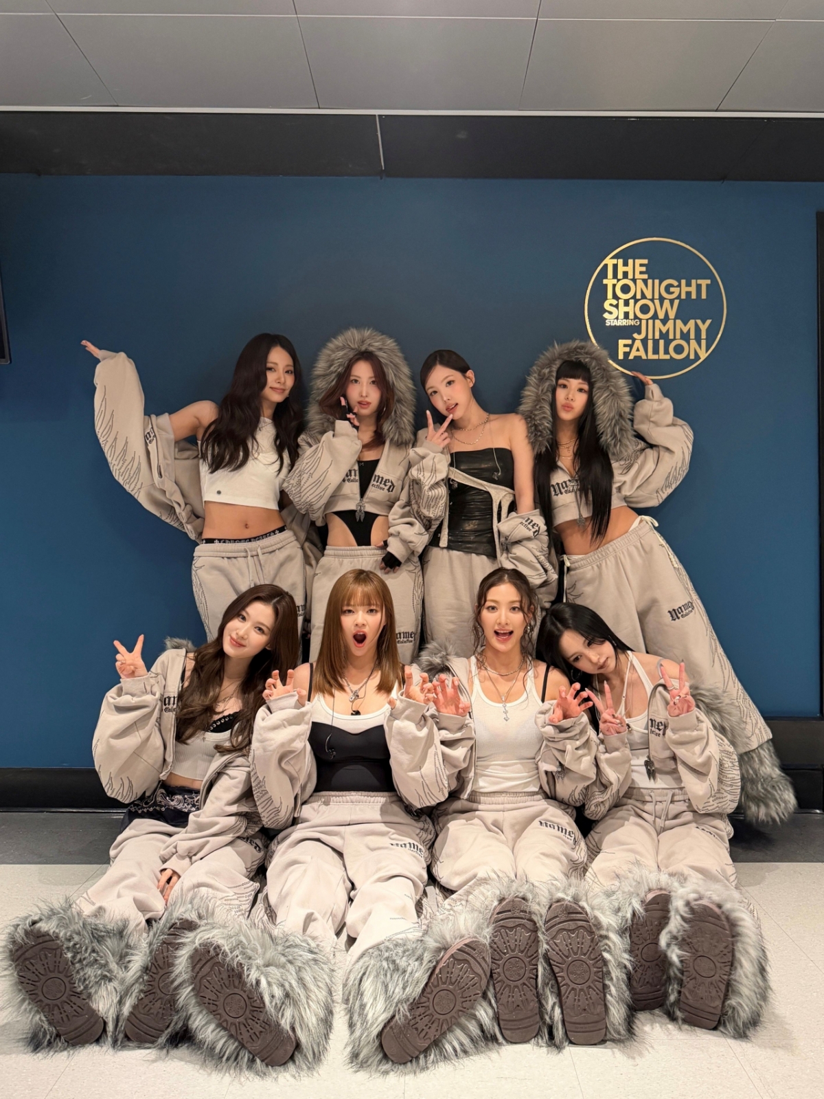 TWICE的'今夜秀 Staring Jimmy Fallon'形象