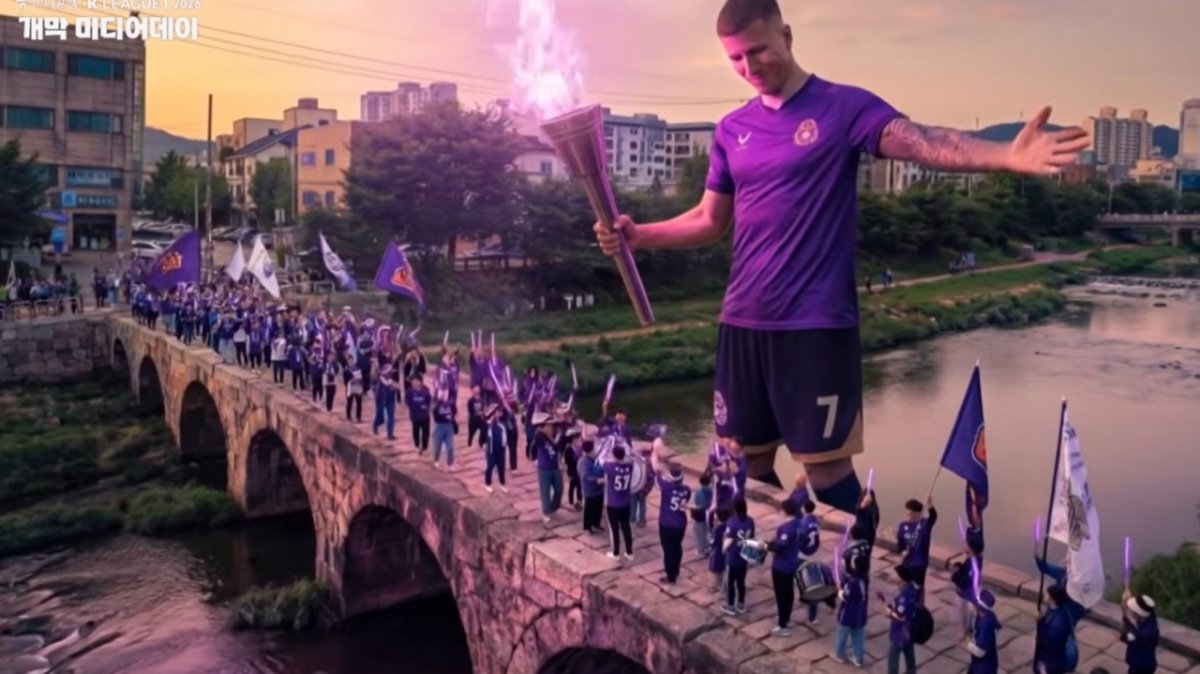 图为,2026赛季K1联赛前奏视频中的FC安养队。 =图为,k联赛的youtube截图。