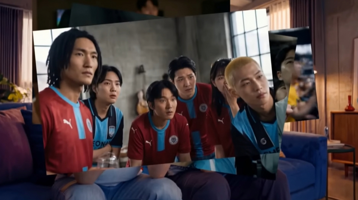 用AI生成的龙仁FC和天安城市的粉丝们。 =图为,k联赛的youtube截图。