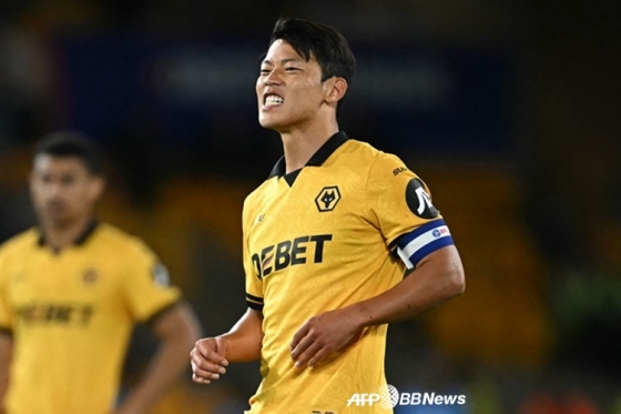 ウルバーハンプトンFWファン·ヒチャン。 /AFPBBNews=ニュース1