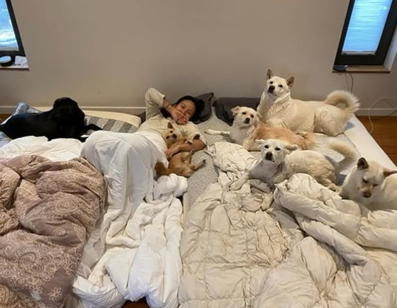 =照片:李孝利在SNS上写道。