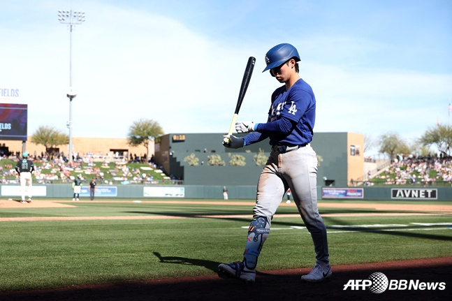 Kim Hye-sung is entering the batter's box in the game on the 26th. /AFPBBNews=News1