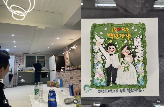 =照片:第29期《我是solo》成员永哲的照片墙。