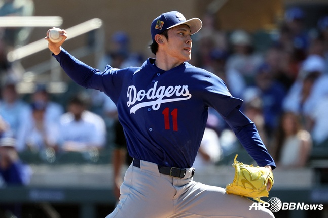 Roki Sasaki will start and pitch against Arizona on the 26th. /AFPBBNews=News1
