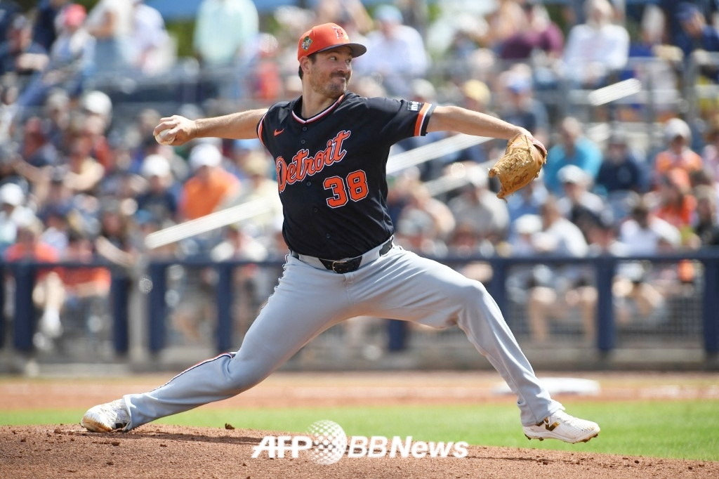 底特律老虎队投手安德森。 =法新社BBNews=新闻1。