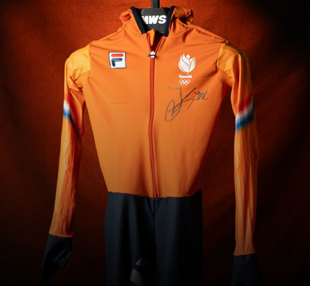 Utah Leyrdam's misplaced uniform that went up for auction. /Photo = The Sun Source