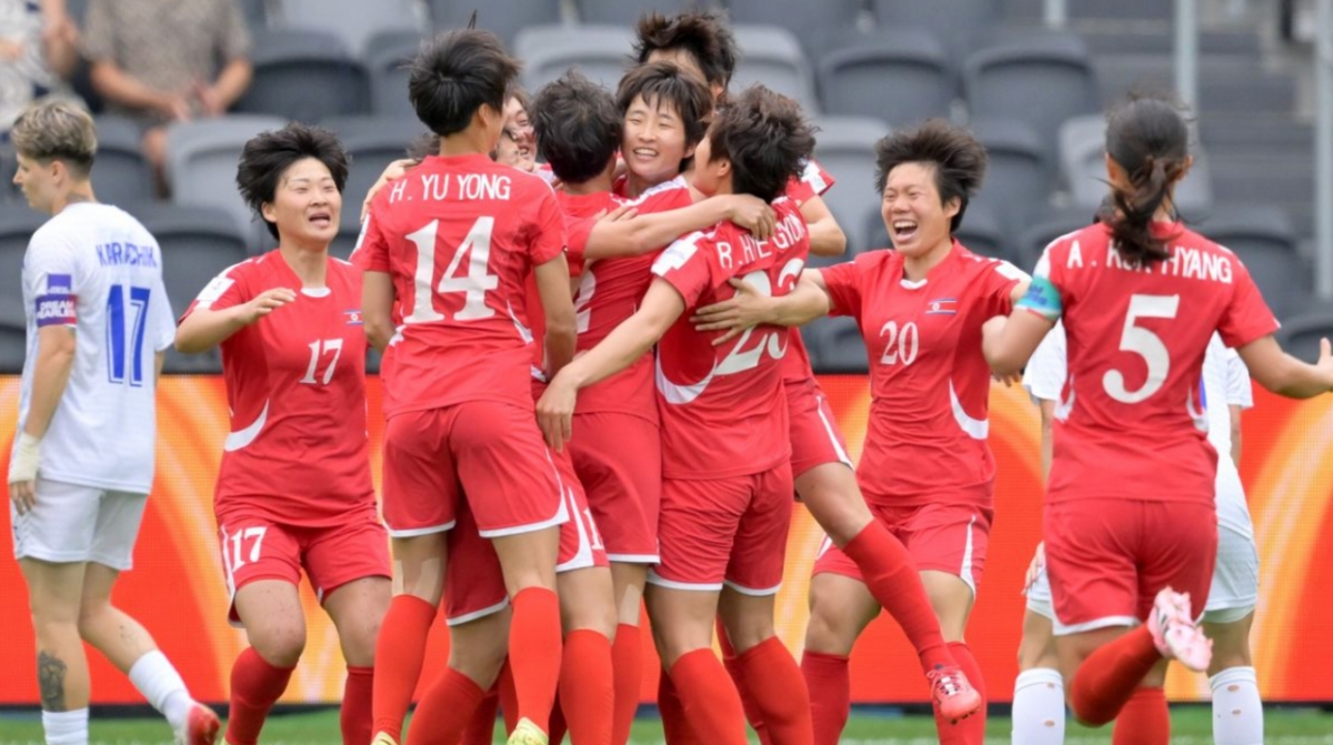 Trận đấu giữa Bắc Triều Tiên và Uzbekistan trong trận đấu đầu tiên của bảng B Cúp bóng đá nữ châu Á 2026 được tổ chức tại sân vận động Western Sydney, Úc vào ngày 3. /Ảnh = AFC cung cấp