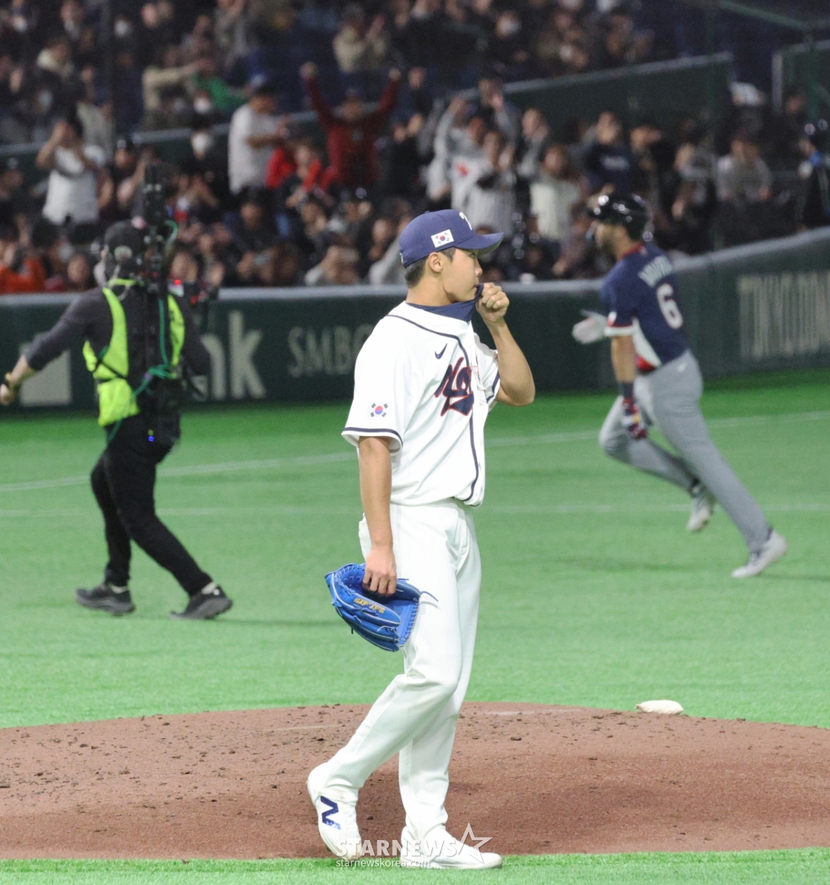 [한번에쓱]아쉬움 가득 '체코전 3점홈런 허용한' 정우주