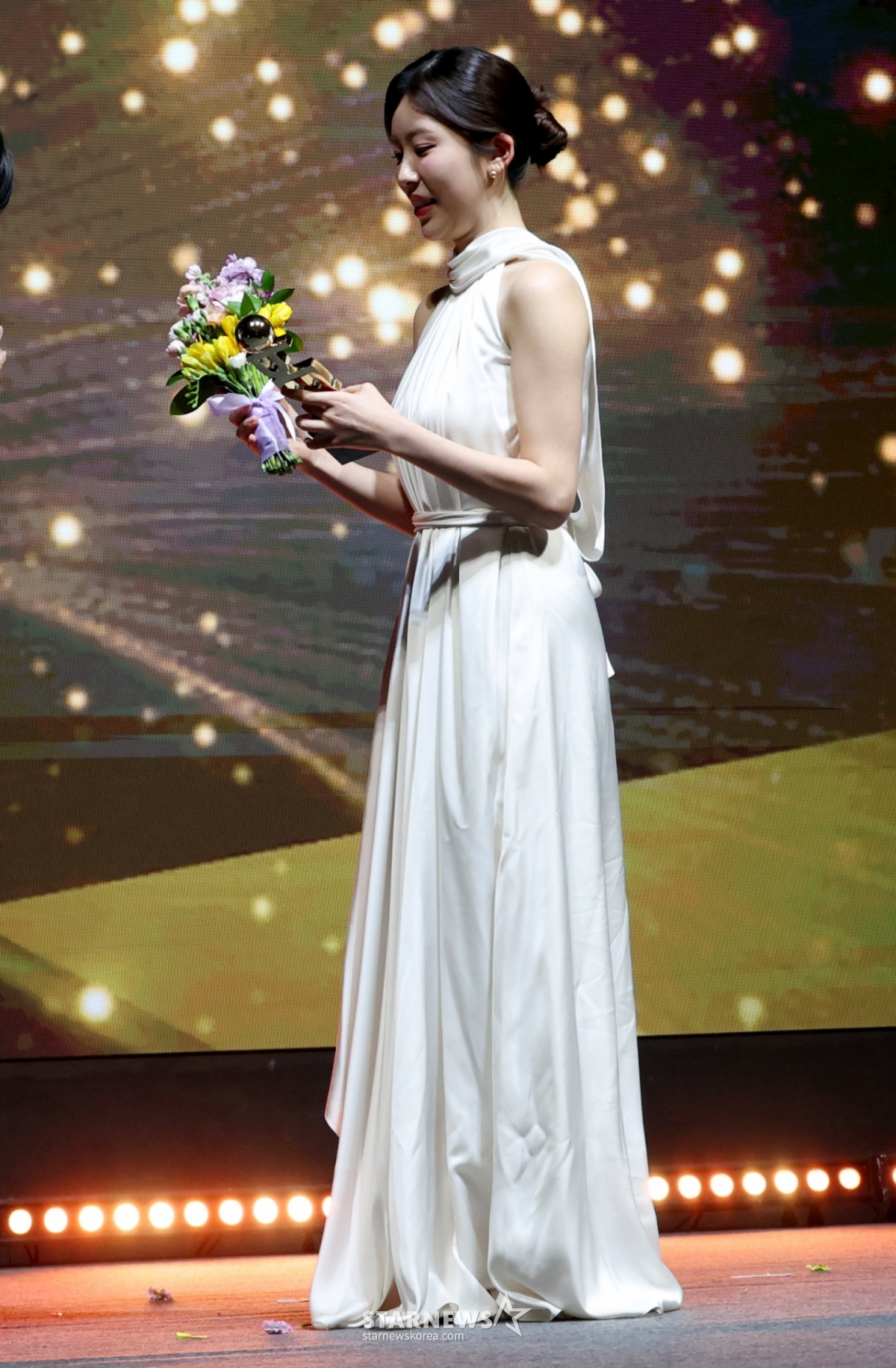 Jung Soo-bin is winning the Young Star Award at the 'Hana Card PBA Golden Q Awards 2026'. /Photo = Senior Reporter Kim Jin-kyung