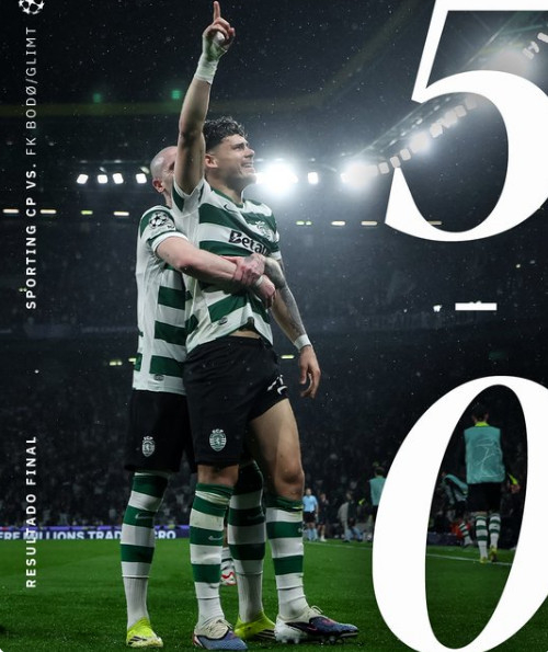 Các cầu thủ Sporting CP vui mừng sau khi ghi bàn thắng quyết định. Ảnh = Cap màn hình SNS chính thức của SportingCP