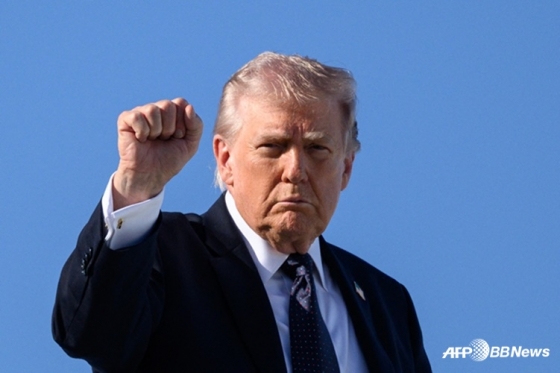 美国总统特朗普。 =法新社BBNews=新闻1。
