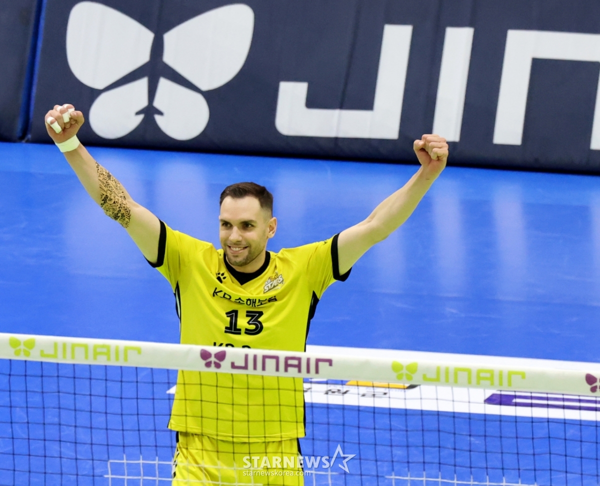 [포토]'1세트 따냈다!' 비예나