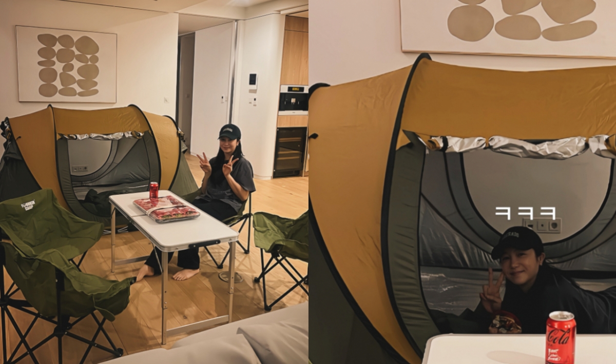 김옥빈, 신혼집이 캠핑장 "3주 버텨야..오히려 더 좋아"