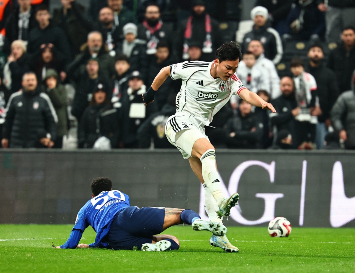 Oh Hyun-gyu của Be식iktashi JK trong trận đấu Kasumpasia được tổ chức tại Vodafone Park ở T 튀rkiye Istanbul vào ngày 20. Ảnh = Cap màn hình SNS của Basiktashi