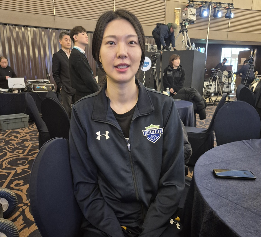 Hyundai E&C Ян Хё Джин дает интервью на мероприятии профессионального волейбола после сезона Media Day 20-го числа. /Фото = Репортер Шинхва Соп