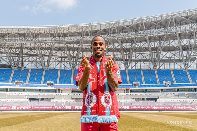 ポルトガル出身のFWロペス。 /写真=龍仁FC提供