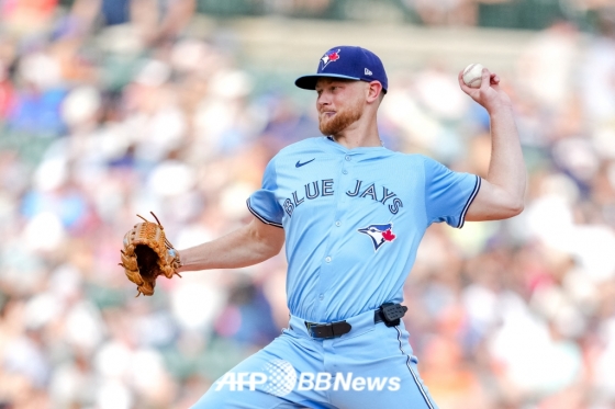 Cầu thủ ném bóng Eric Lauer của Toronto Blue Jays. /AFPBBNews = Tin tức 1