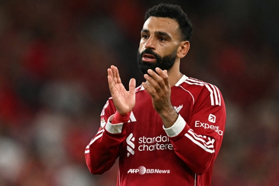 リバプールのFWモハメド·サラ。 /AFPBBNews=ニュース1